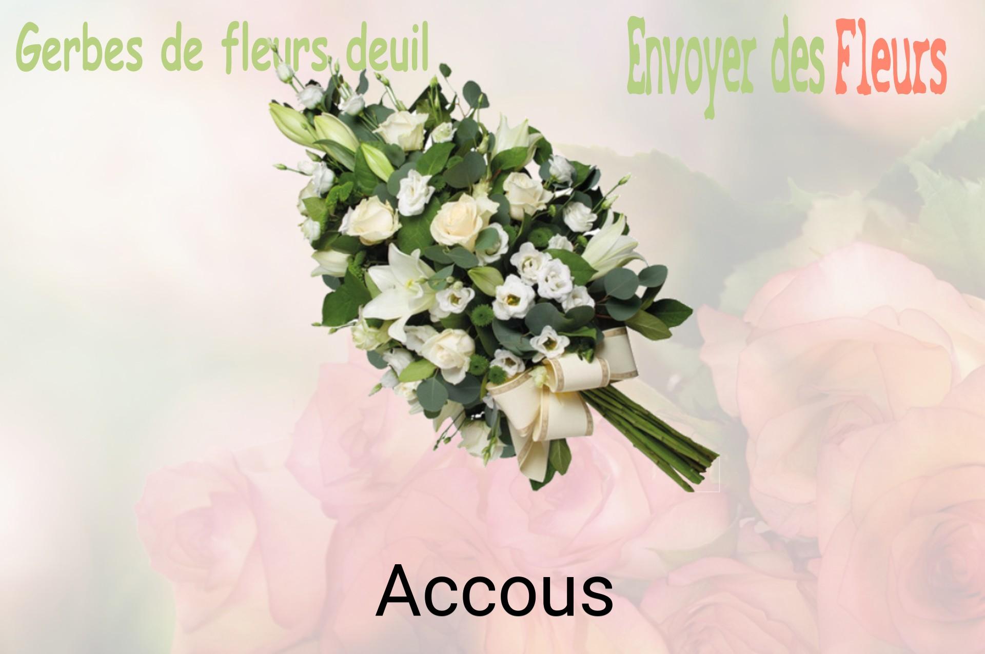 Gerbe de fleurs de deuil livrée à Accous